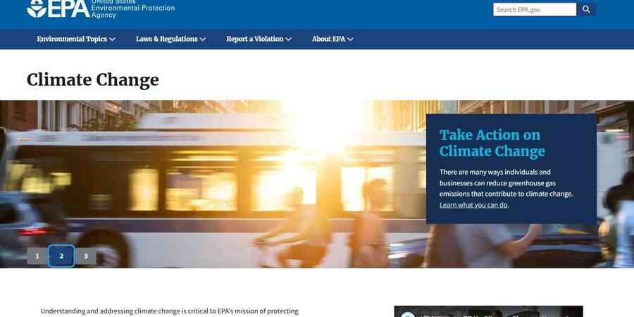 EPA Website with edits to delete climate change facts