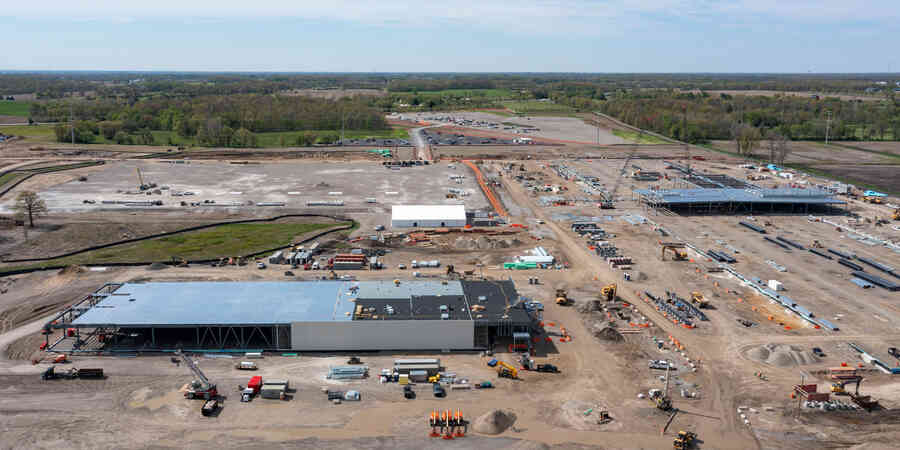 Data center under construction